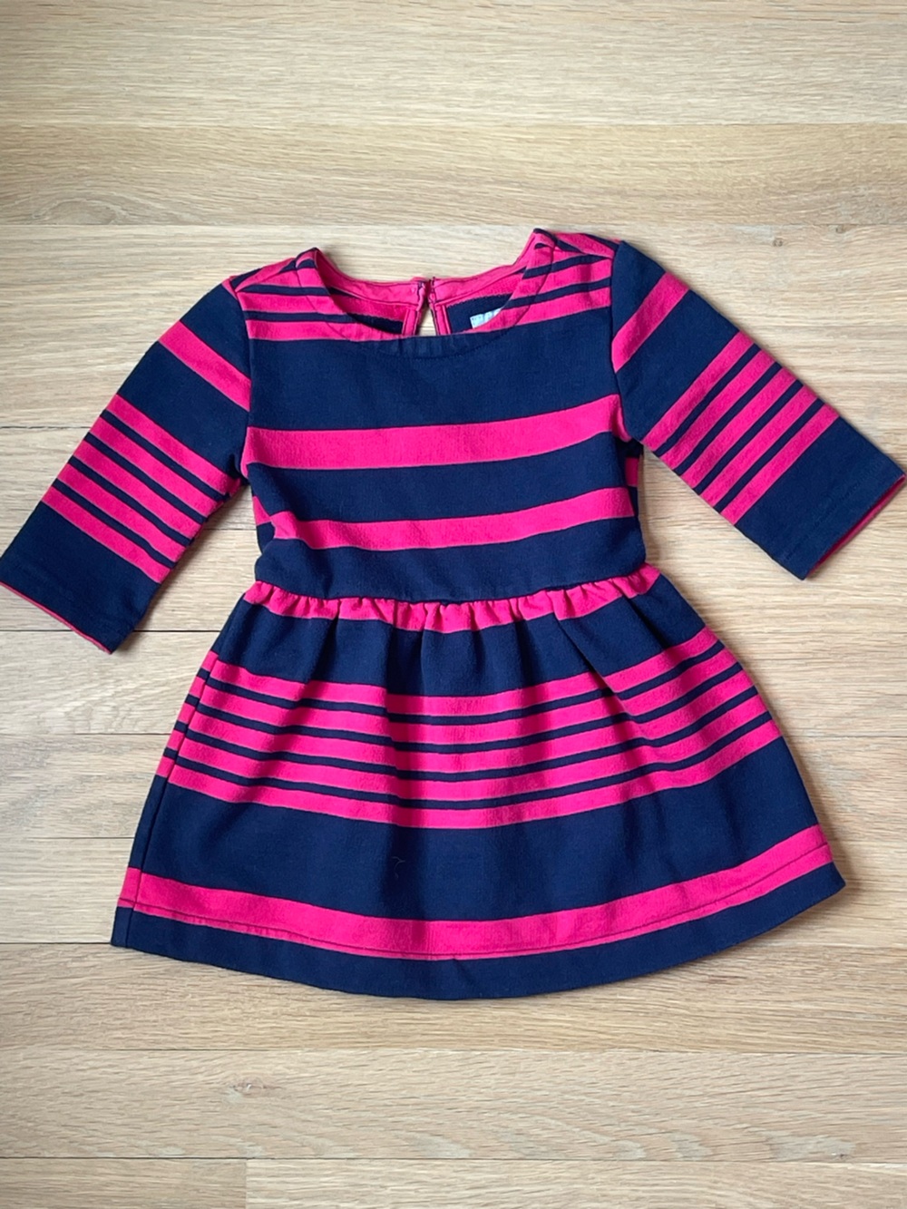 Baby Gap Navy and Pink Striped Dress 12-18 Months